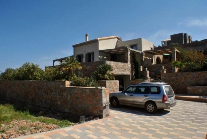 Schisma Eloundas Luxuriöse neue Villa mit Blick auf die Insel Spinalonga Haus kaufen